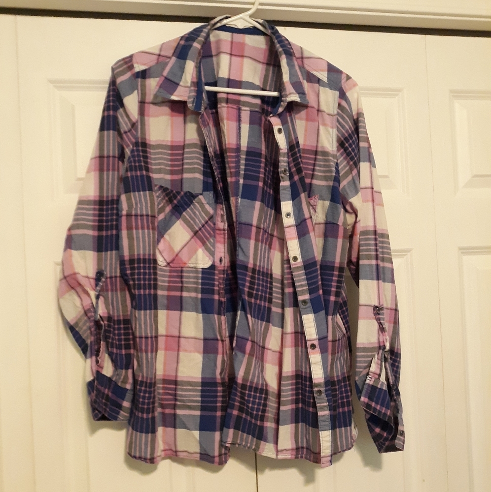 Maurice's Plaid Buttoned Shirt Size 2